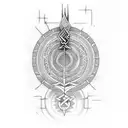 ogham tattoo design idea