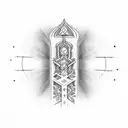 ogham tattoo design idea