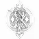 ogham tattoo design idea