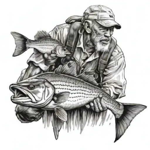 Fisher man  tattoo design idea
