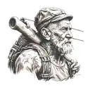 Fisher man  tattoo design idea