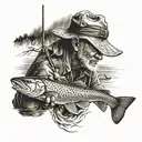 Fisher man  tattoo design idea