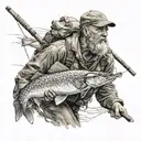 Fisher man  tattoo design idea