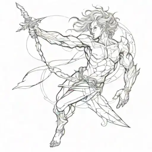 acl scar cover up showing strength and discipline tattoo design idea