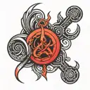 bdsm symbol made tattoo design idea
