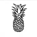 Pineapple tattoo design idea