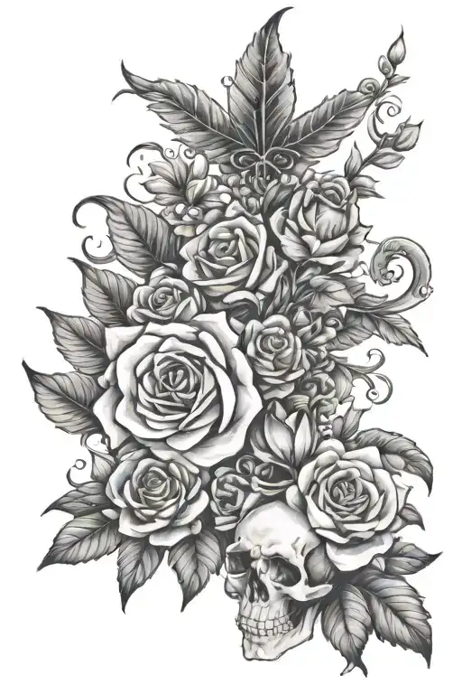 I want to make a sleeve tattoo featuring bad and good times with my family but subtle tattoo design idea