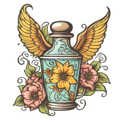 Magic Potion Tattoos colour tattoo tattoo design idea