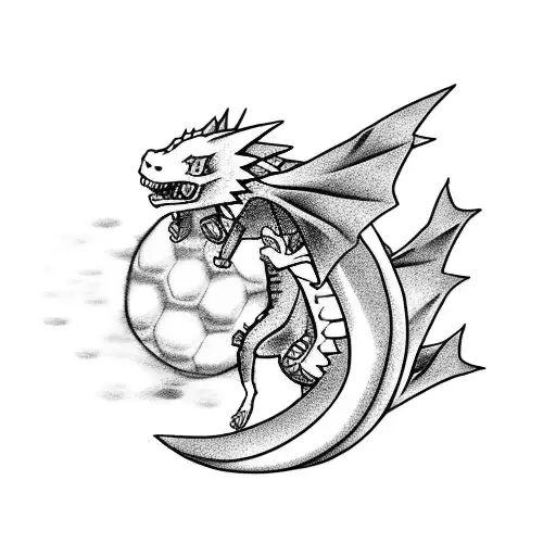 naruto riding dragonite from pokemon  tattoo design idea
