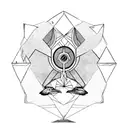 Libra and  vulture tattoo design idea