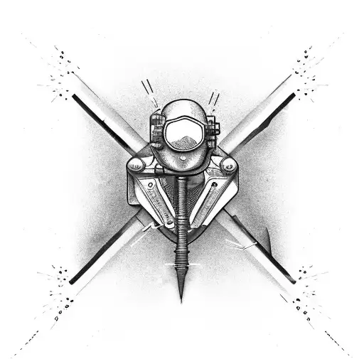 a welder welding steel with sparks coming from the weld tattoo design idea