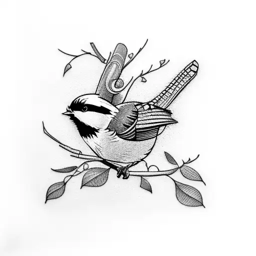 Chickadee tattoo design idea