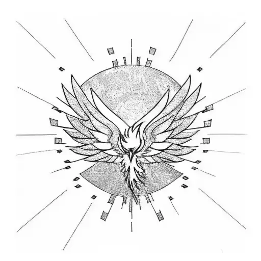 Phoenix tattoo design idea