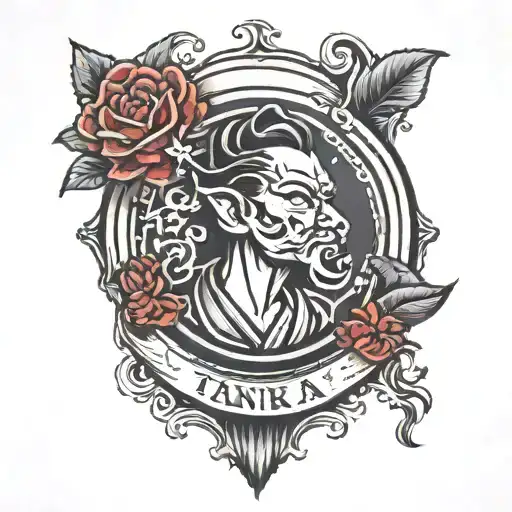 Tanaka wax seal tattoo design idea