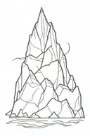 iceberg tattoo design idea
