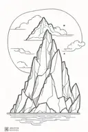 iceberg tattoo design idea