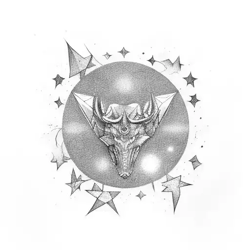 stars with the number 23 tattoo design idea