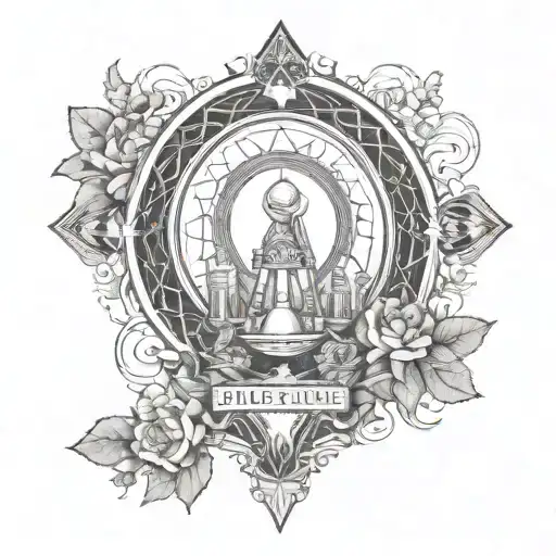 Palestine awareness tarot card tattoo design idea