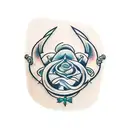 Thin line tattoo that can go on the arm or leg, small size approximately 4x3 cm in dimensions for 4 men brothers tattoo design idea