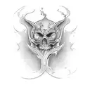 Thin line tattoo that can go on the arm or leg, small size approximately 4x3 cm in dimensions for 4 men brothers tattoo design idea