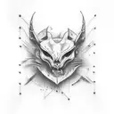 Thin line tattoo that can go on the arm or leg, small size approximately 4x3 cm in dimensions for 4 men brothers tattoo design idea