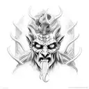 Hades  god of the underworld  tattoo design idea