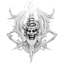 Hades  god of the underworld  tattoo design idea