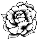 Peony tattoo design idea