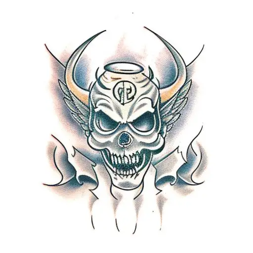 lucifer tattoo design idea