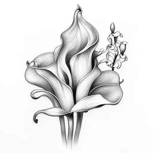 You've got a heart of gold. Don't let them take it from you mit einer calla lily blume tattoo design idea
