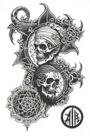 Islam vs Antichrist tattoo design idea