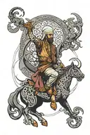 Islam vs Antichrist tattoo design idea