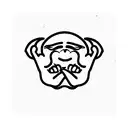 three wise monkeys tattoo design idea