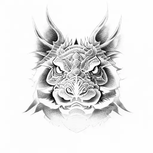 dragon tiger boar rabbit tattoo design idea