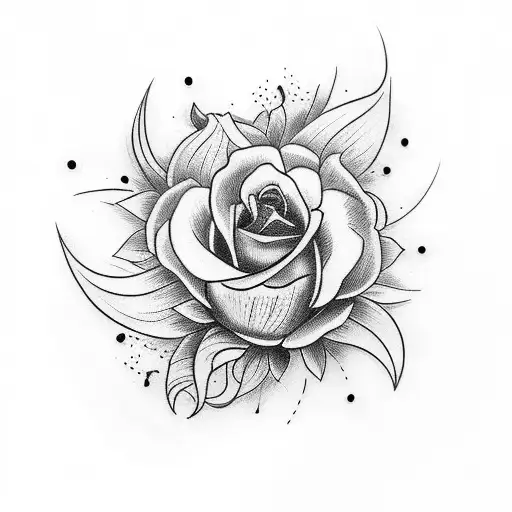 corvos com flores  tattoo design idea