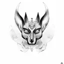 Anubis tattoo design idea