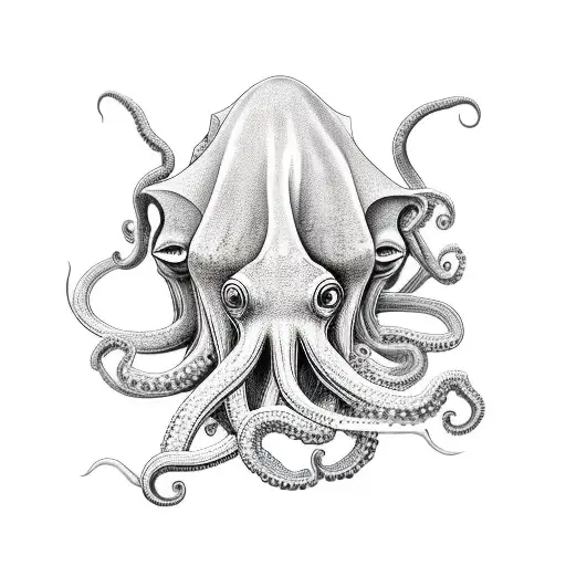 octopuswith 666 in his tentacles tattoo design idea