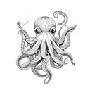 octopus 666 tattoo design idea