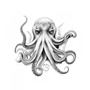 octopus 666 tattoo design idea