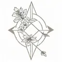 aloha in an arrow piercing tattoo design idea