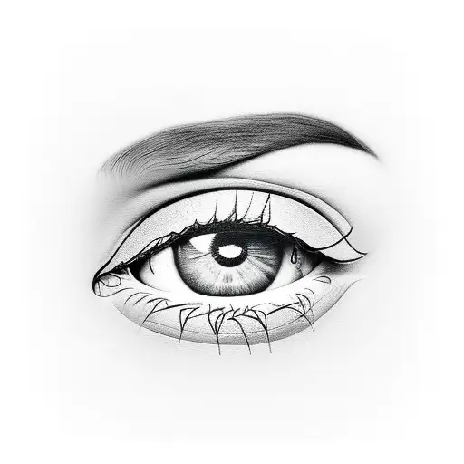 rayo bowie sobre el ojo de amy winehouse tattoo design idea