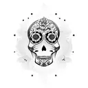 dia de los muertos tattoo design idea