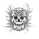 dia de los muertos tattoo design idea