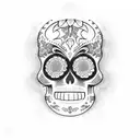dia de los muertos tattoo design idea
