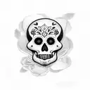 dia de los muertos tattoo design idea