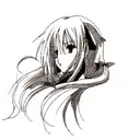 single line rose tattoo design idea