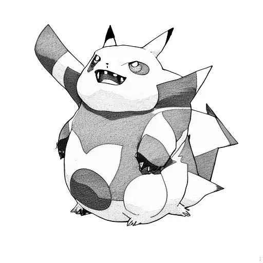 pokemons, pikachu, gengar,lugia,snorlax tattoo design idea