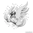 pokemons lugia tattoo design idea