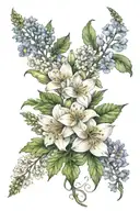 birth month flowers bouquet for july birth flower tattoo design idea