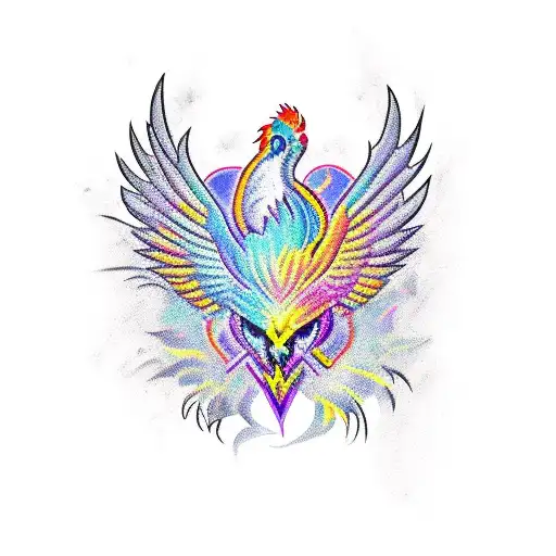 pride phoenix campbell tattoo design idea